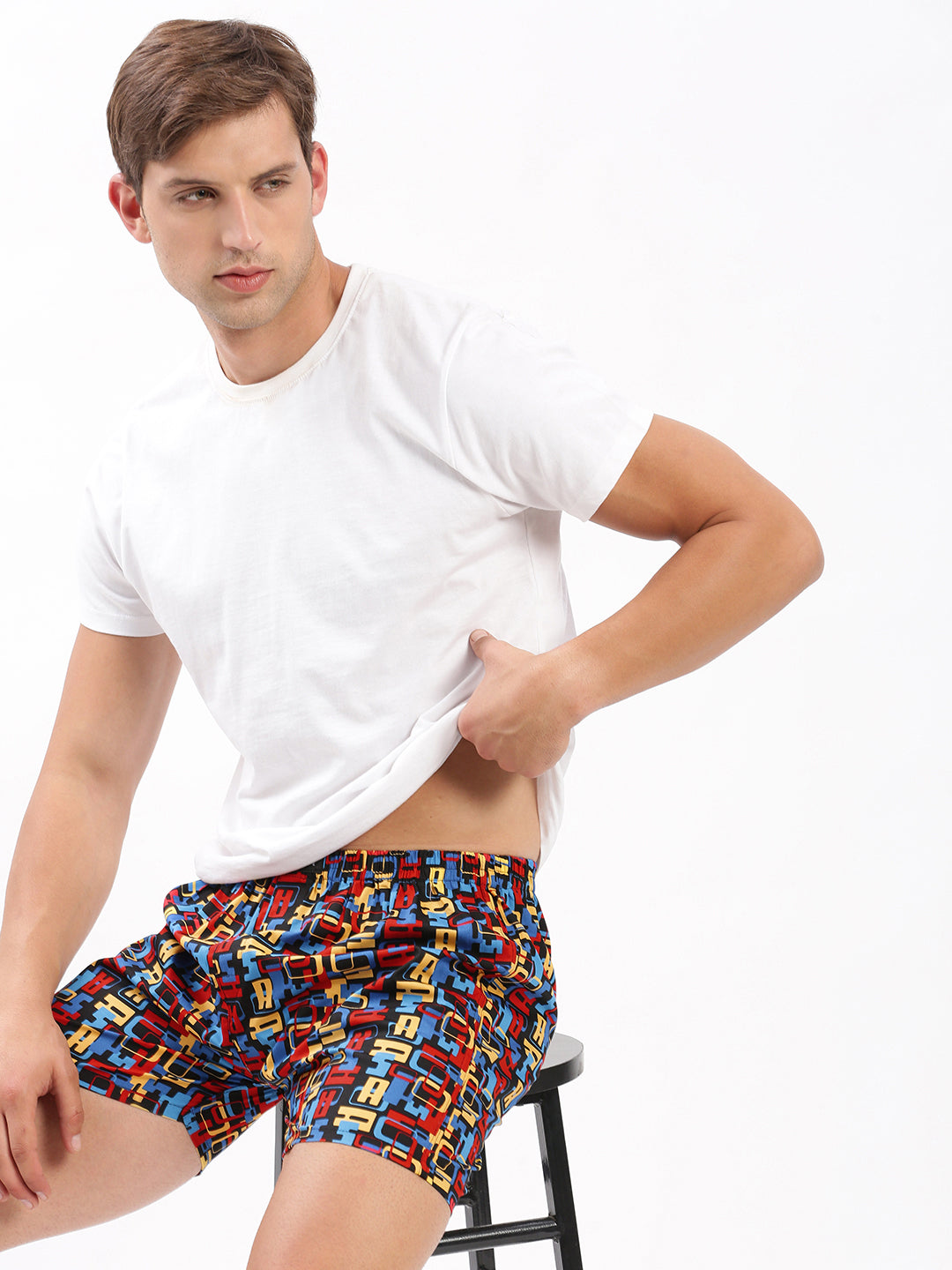 Men Printed Multi Boxer