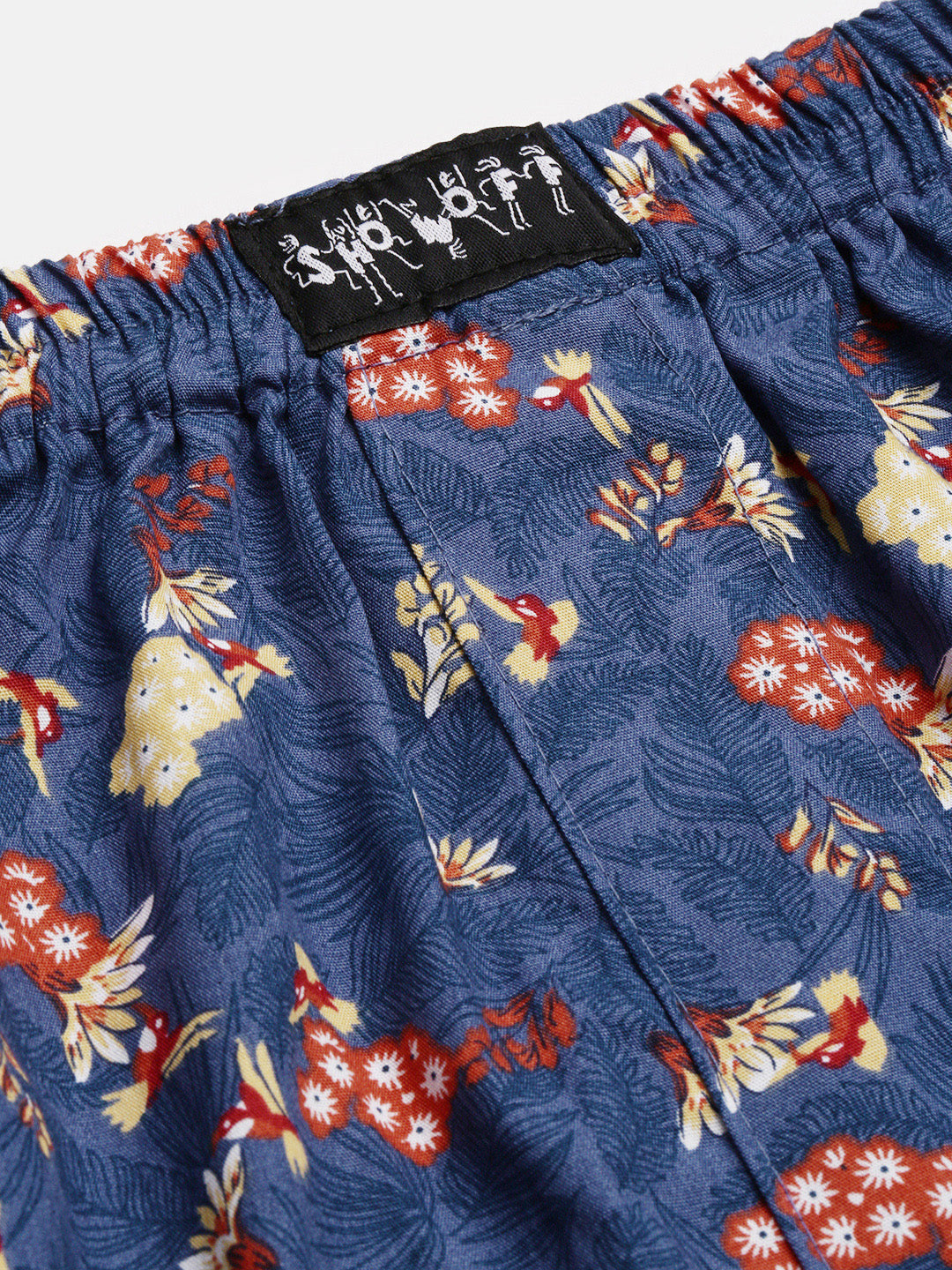 Men Printed Blue Boxer