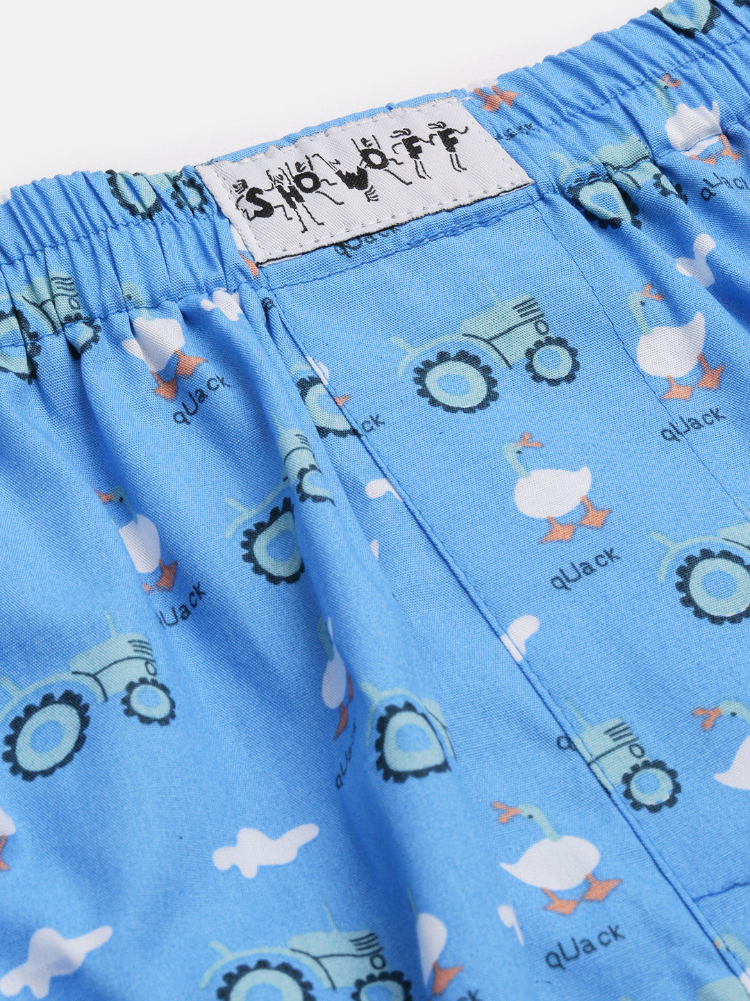 Men Printed Blue Boxer