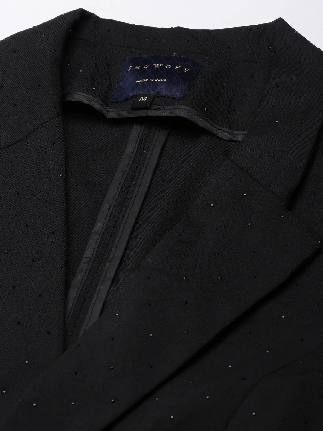 Women's Black Single-Breasted Blazer