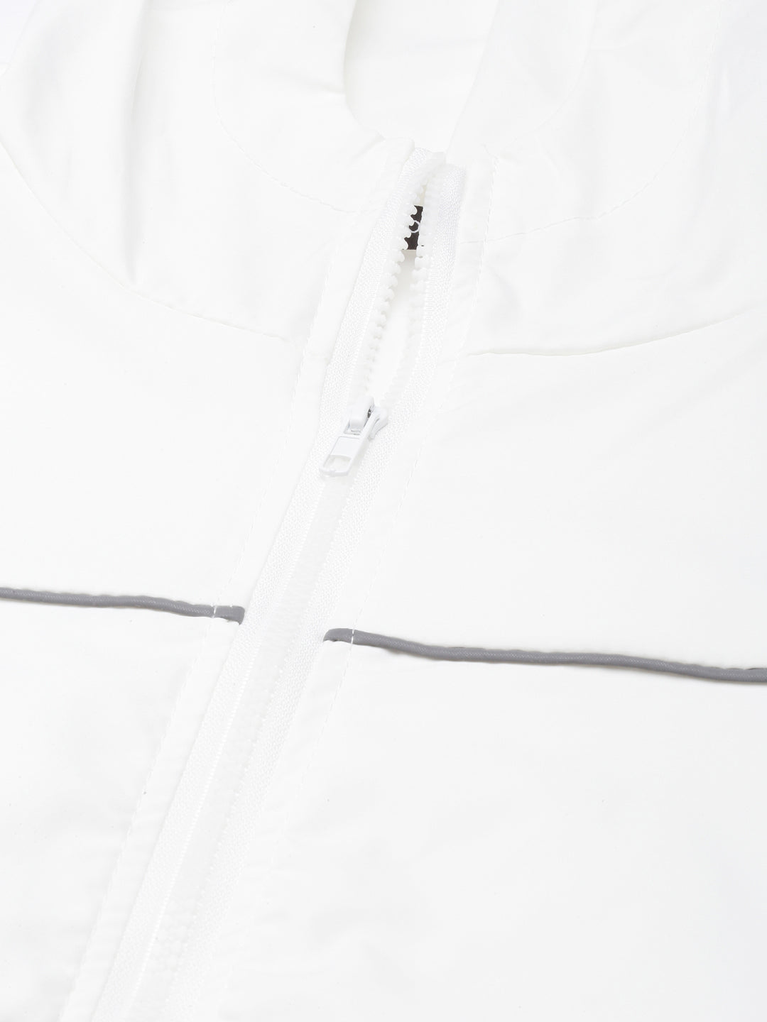 Women's Solid White Crop Bomber Jacket