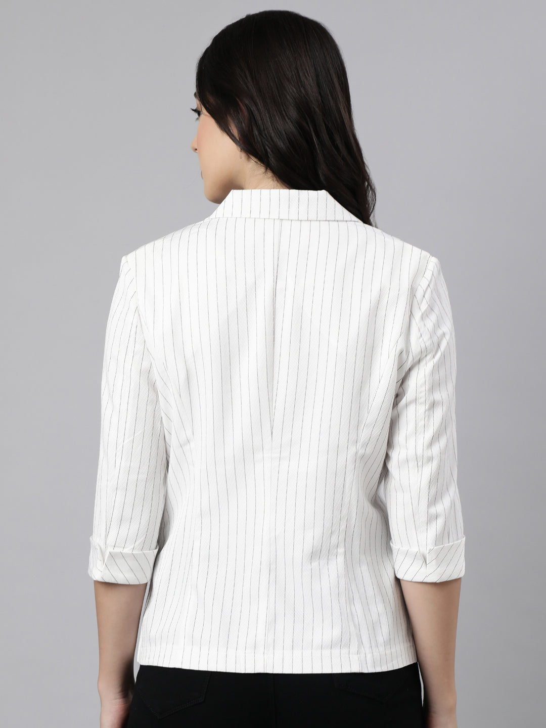 Women White Single-Breasted Blazer