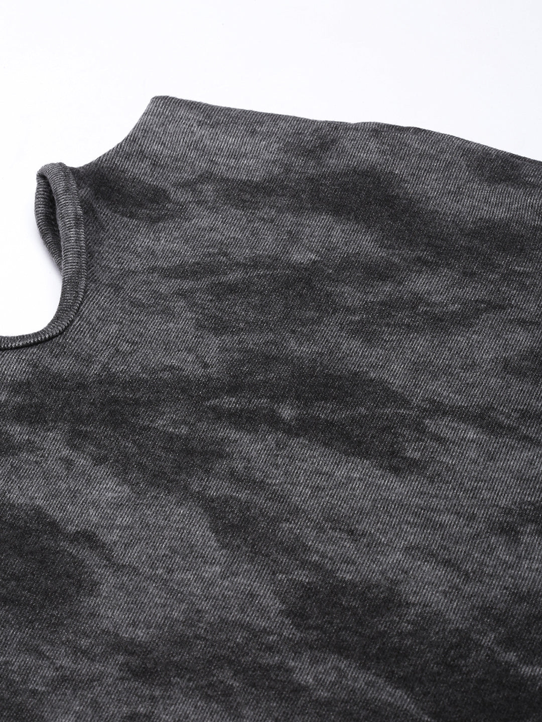 Women Abstract Grey Top