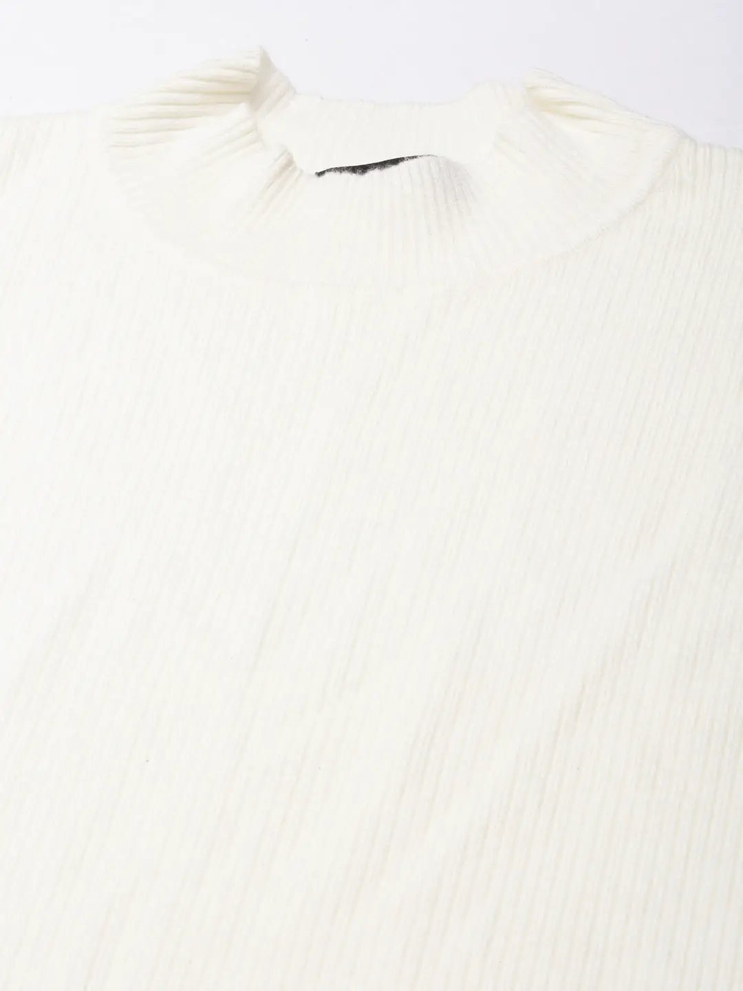 Women's Solid Cream A-Line Dress