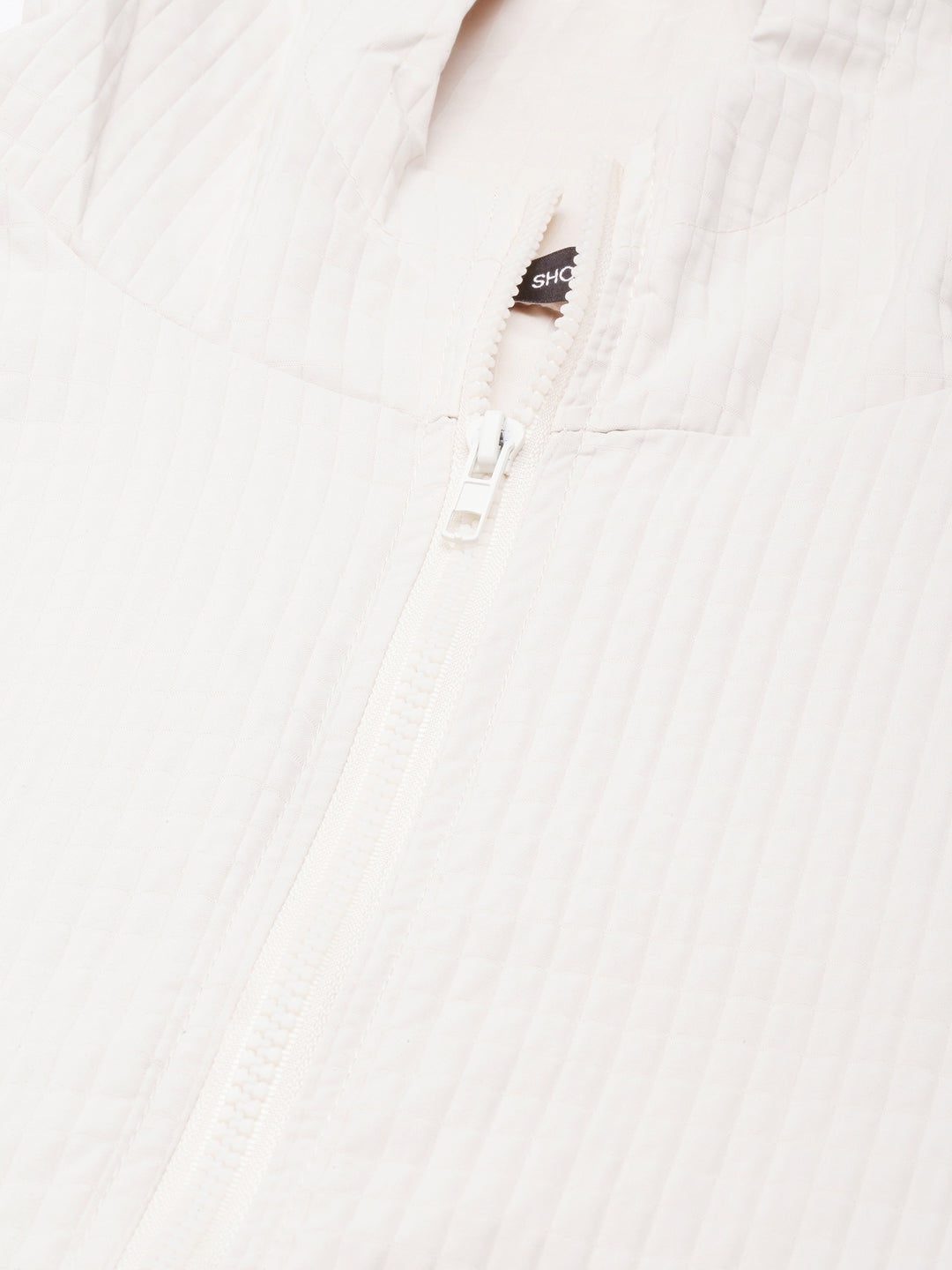 Women's Solid Beige Oversized Drop Shoulder Tailored Jacket