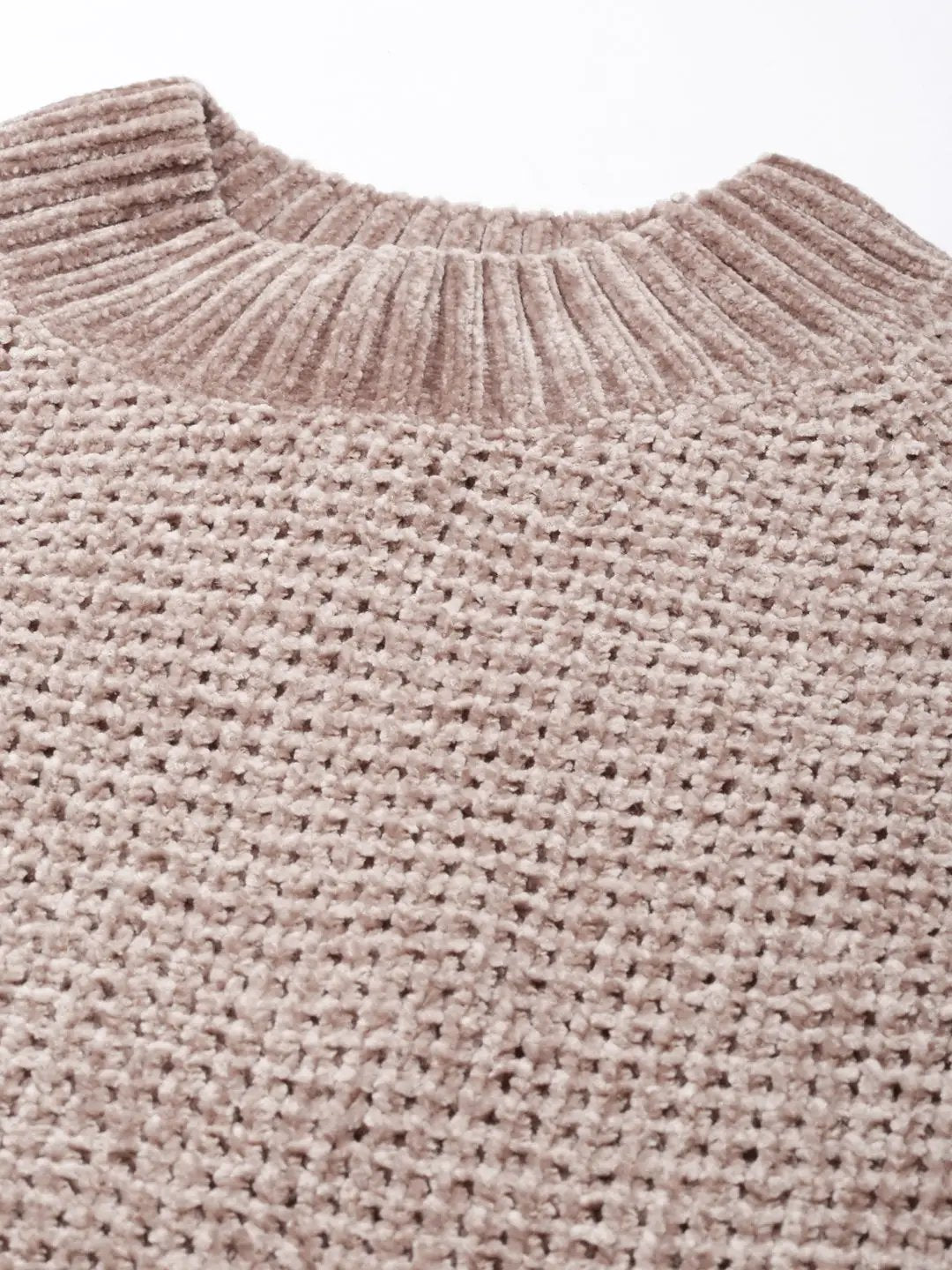 Women's Solid Brown Pullover