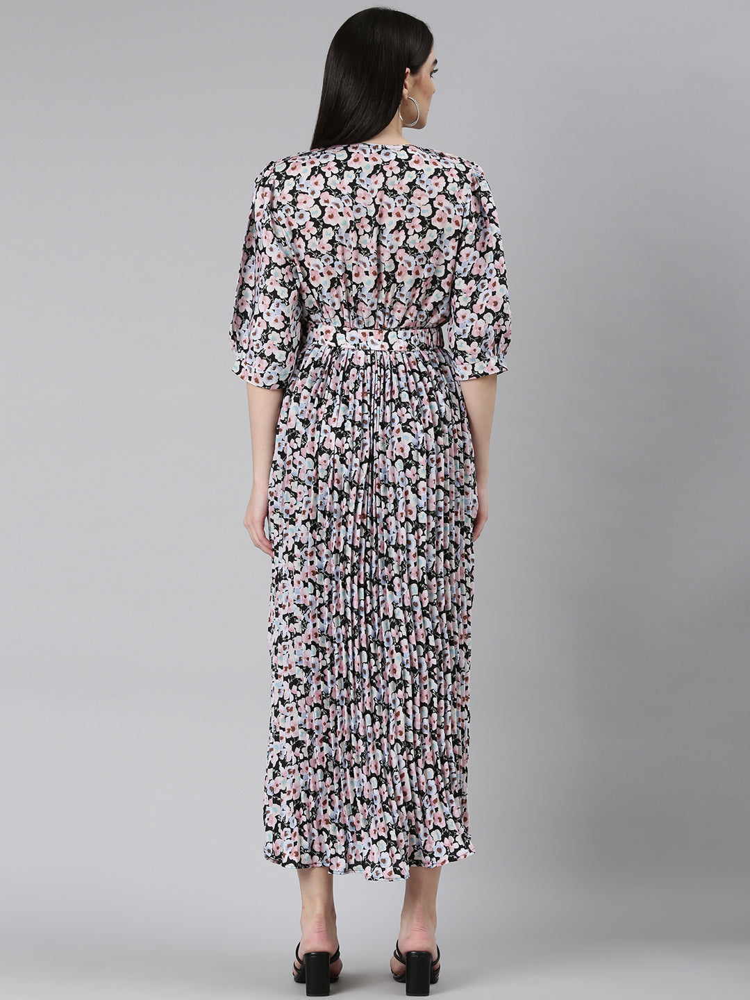 Women Multi Floral Maxi Dress