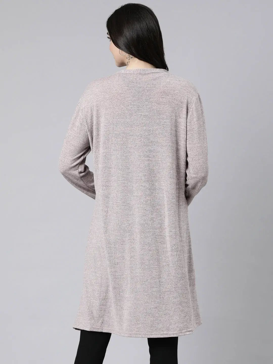 Women's Solid Peach Shrug