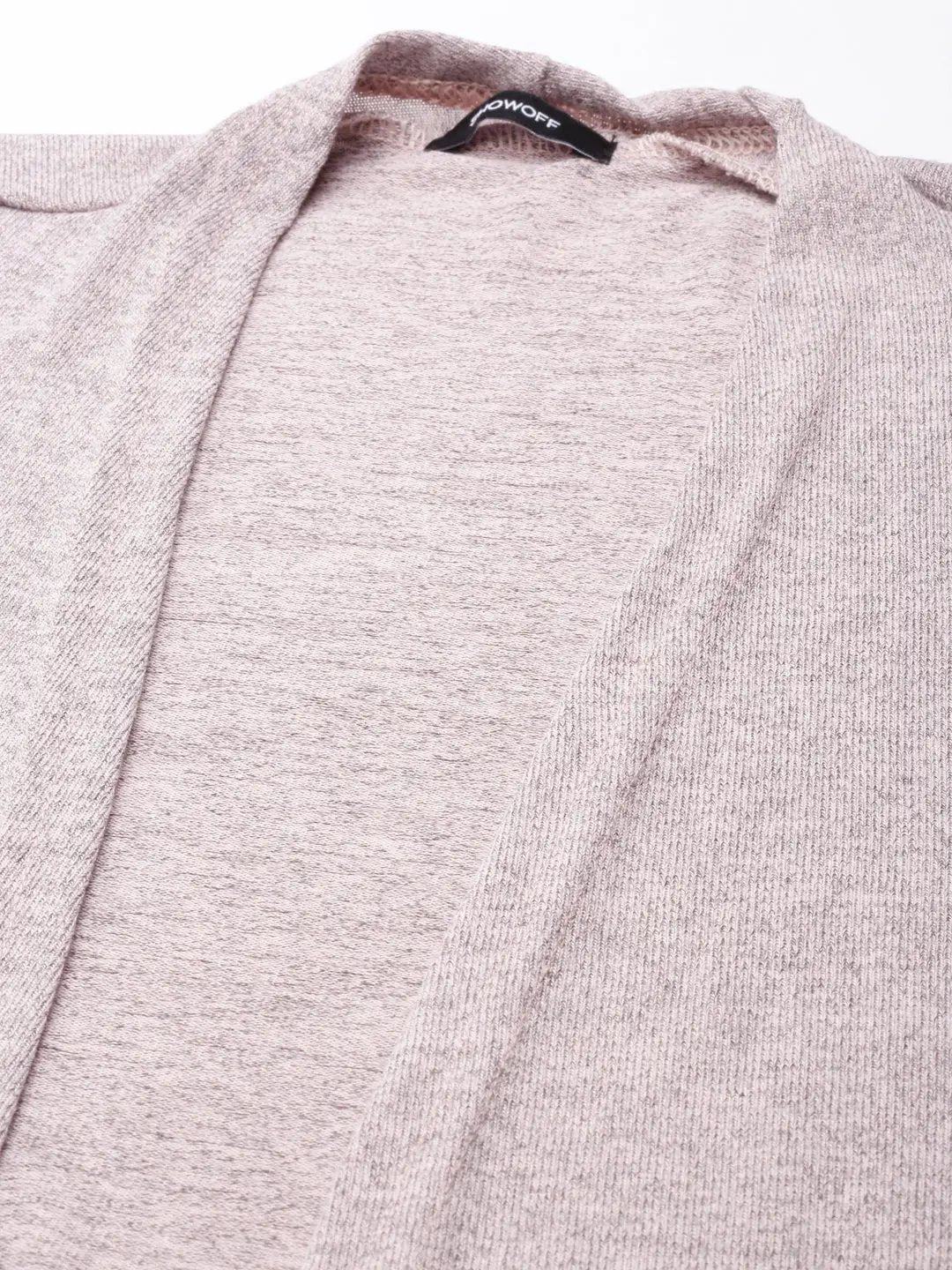Women's Solid Peach Shrug