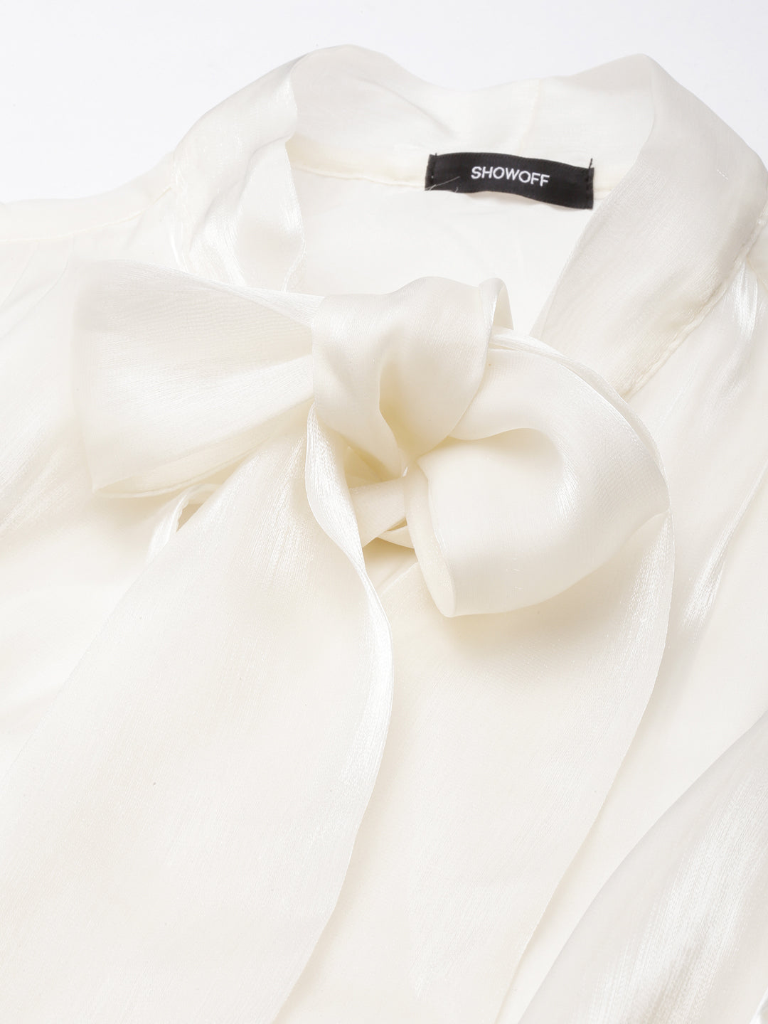 Women's Solid Cream Top