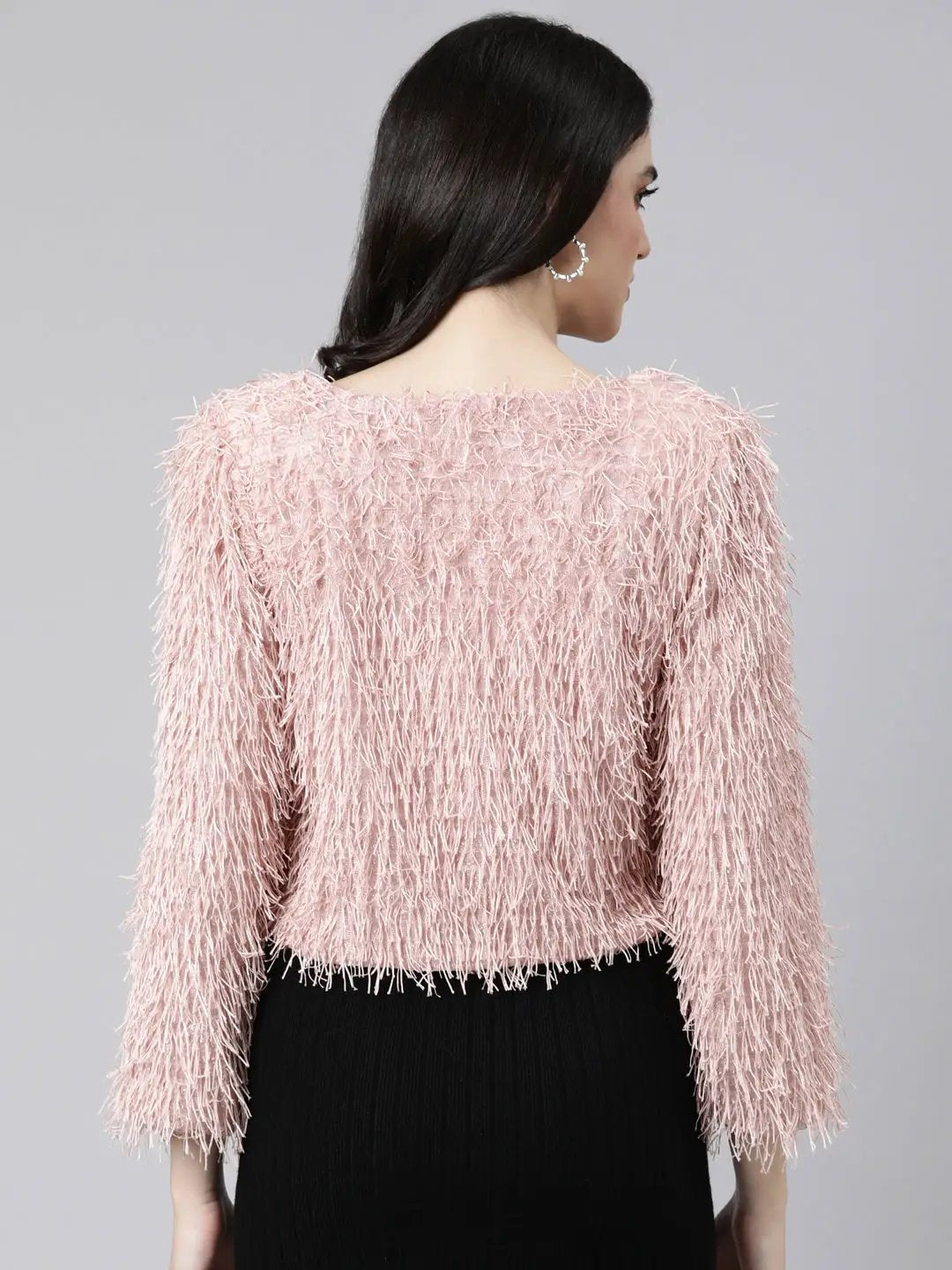 Women's Solid Peach Top