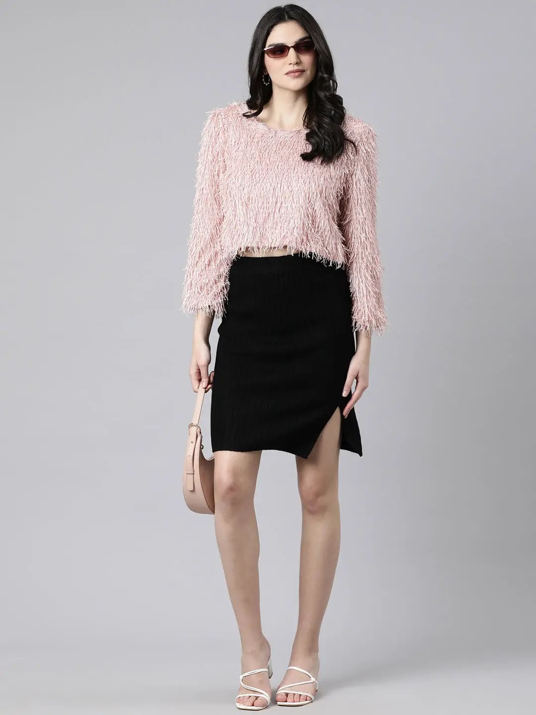 Women's Solid Peach Top