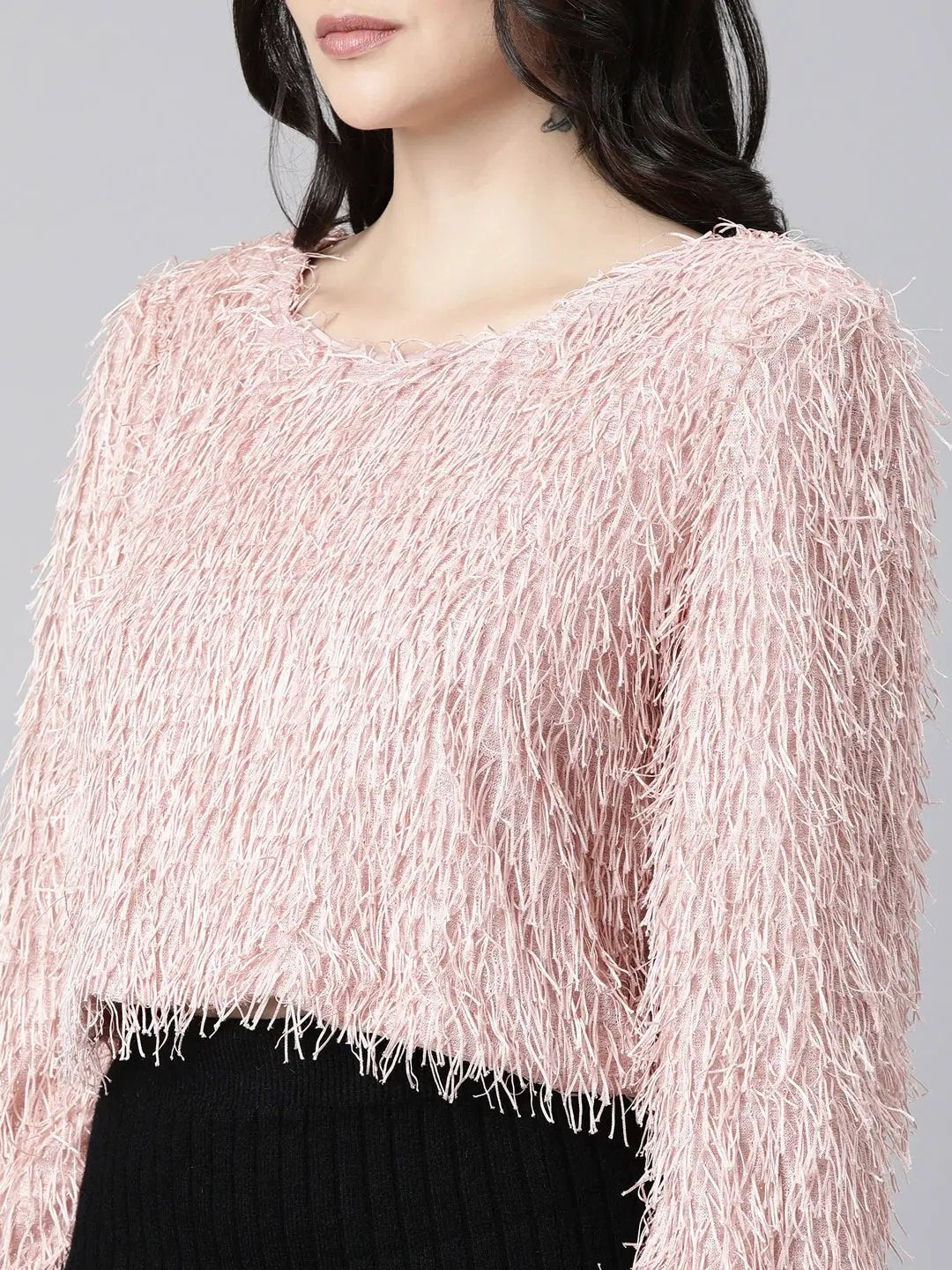 Women's Solid Peach Top