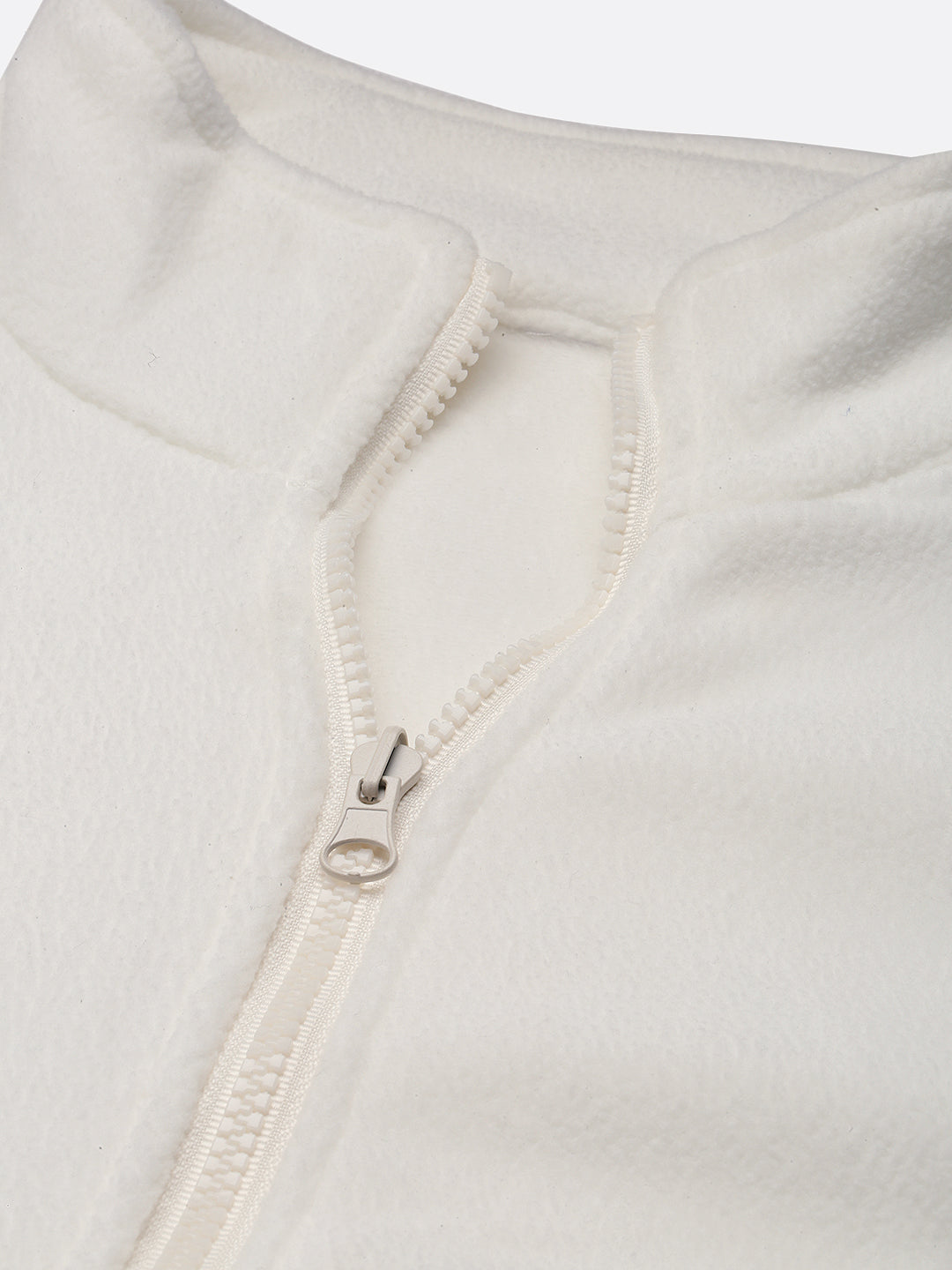 Men's Hooded White Abstract Tailored Oversized Jacket comes with Detachable Hoodie and Inner fleece Jacket