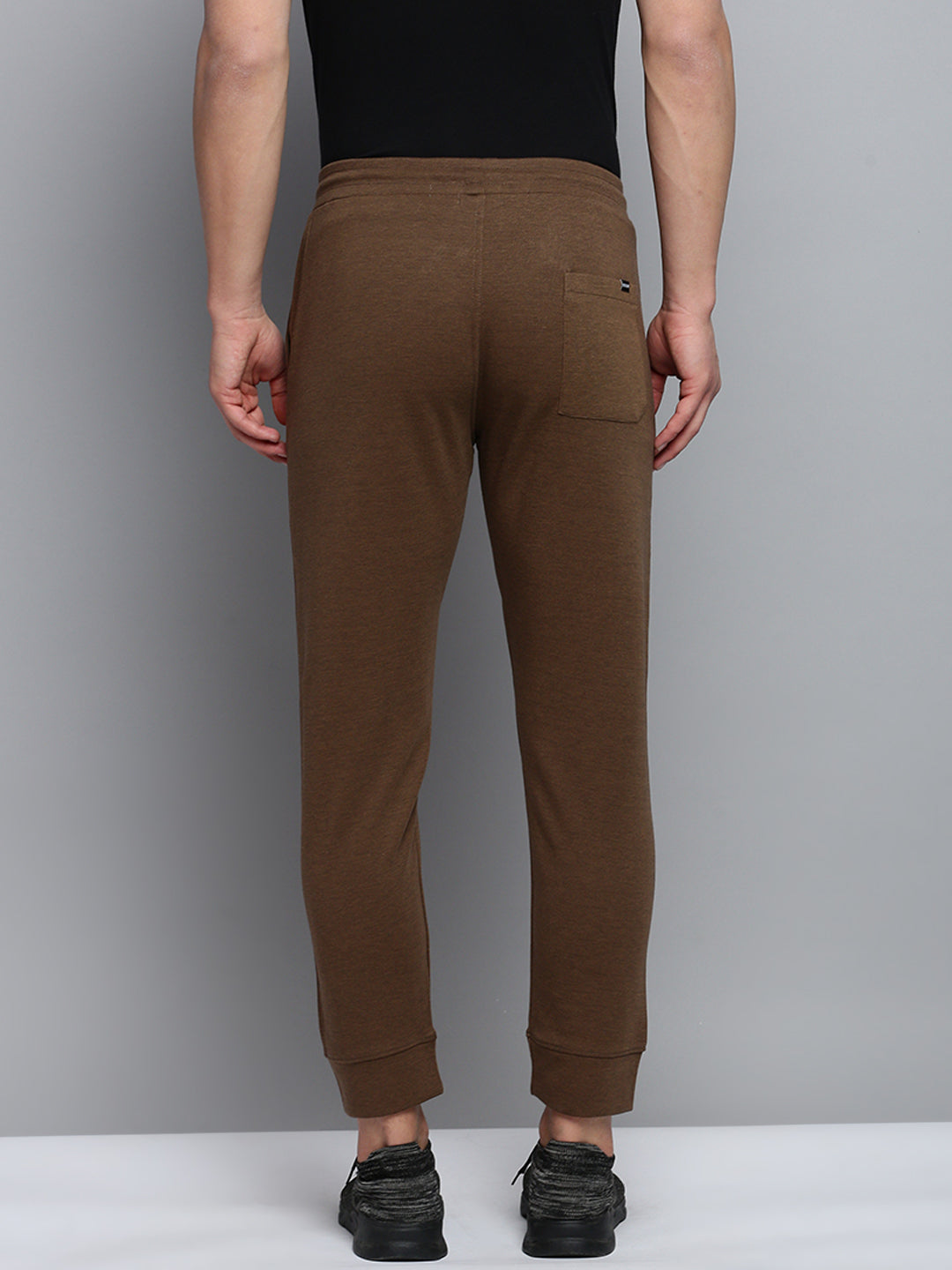 Men Brown Solid Casual Jogger