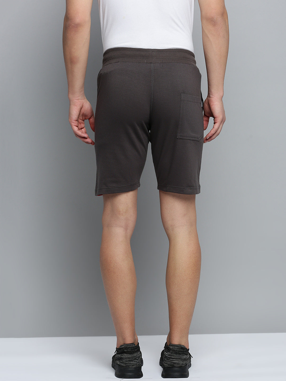 Men Grey Colourblock Casual Shorts