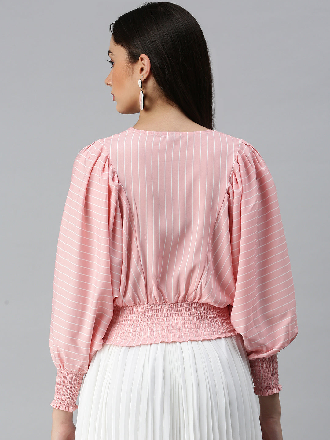 Women's Striped Peach Top