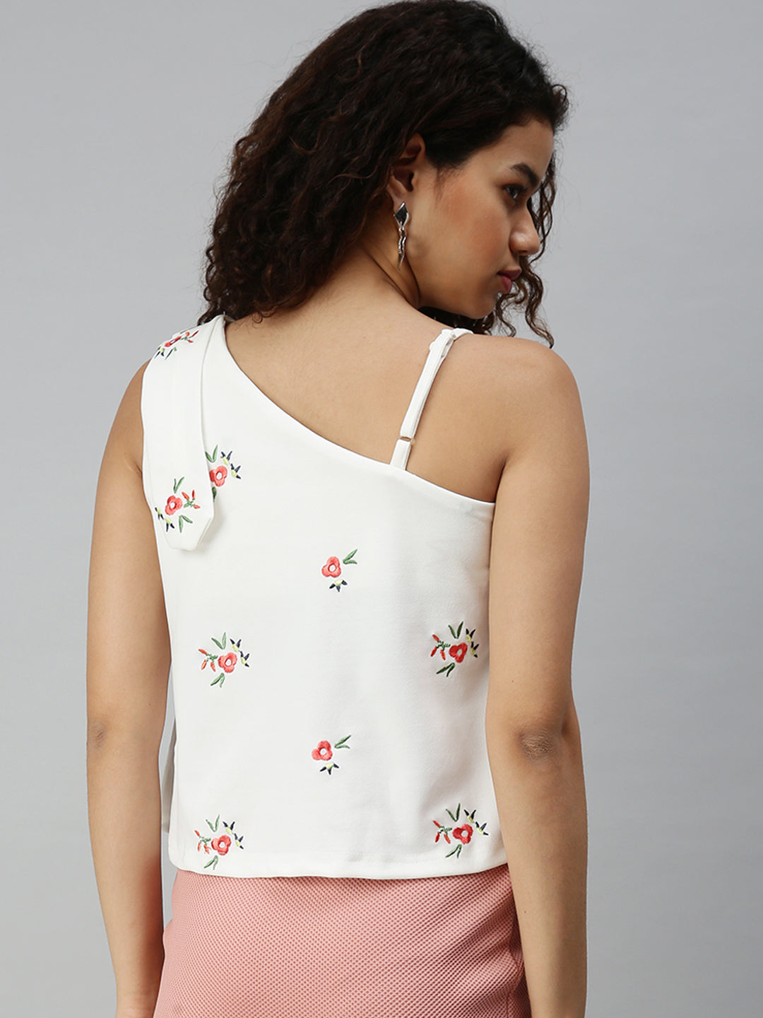 Women's Solid White Top