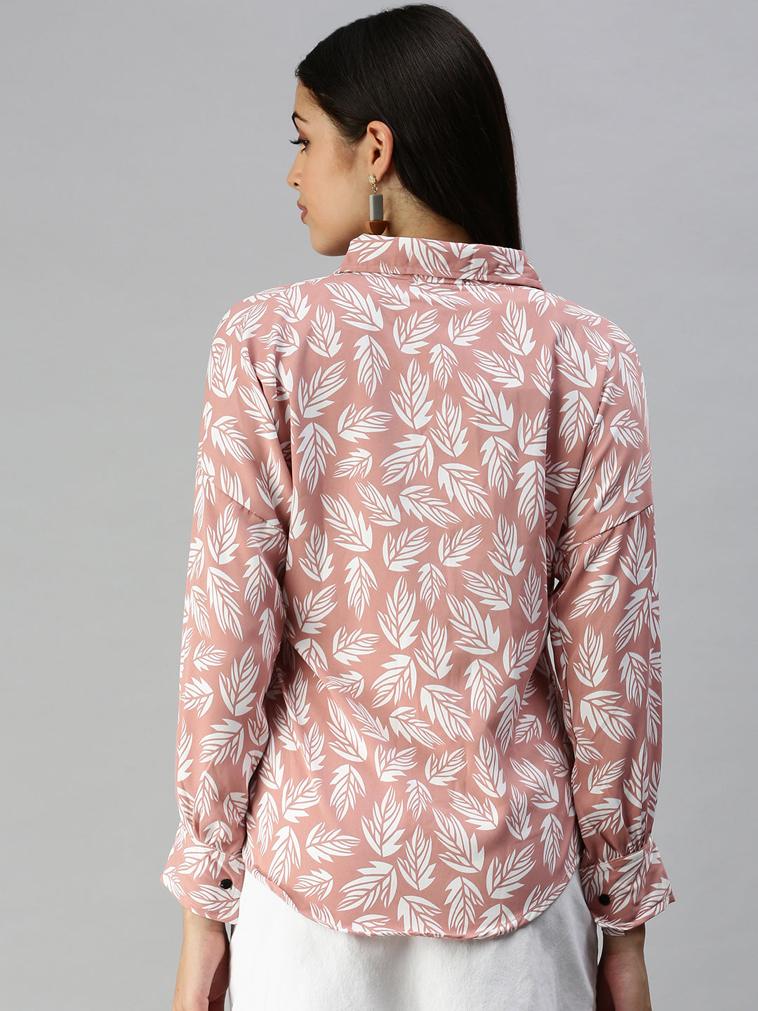 Women's Mauve Printed Shirt