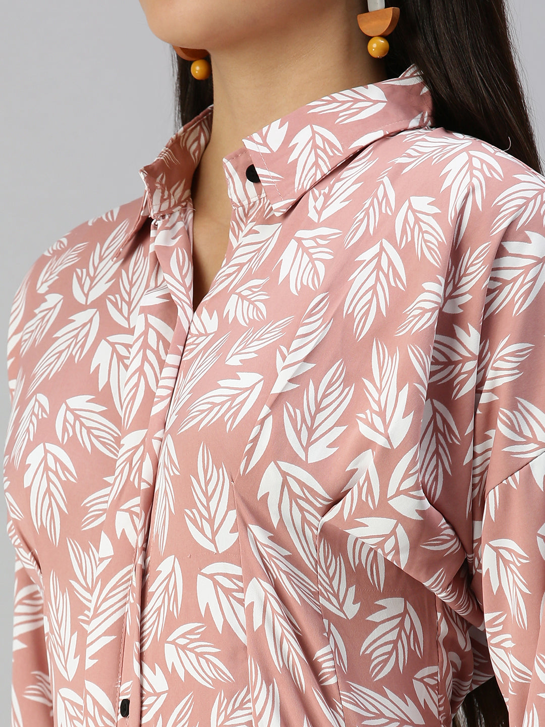 Women's Mauve Printed Shirt