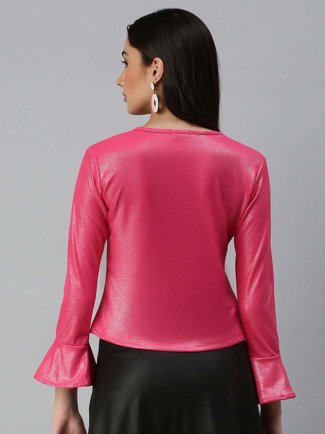 Women Pink Solid Top