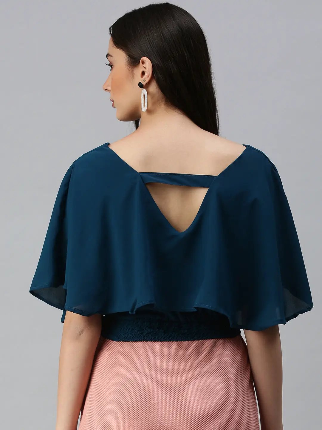 Women's Solid Teal Top