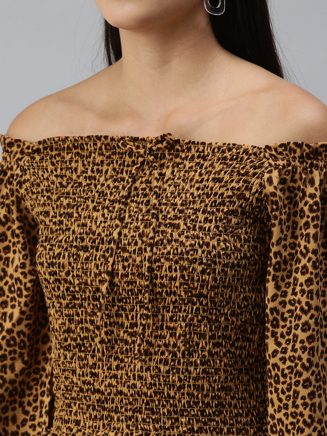 Women's Printed Brown Top