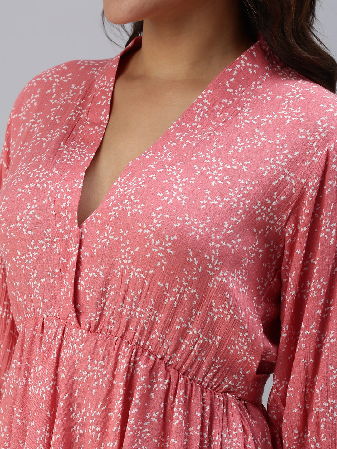 Women's Pink Printed Top