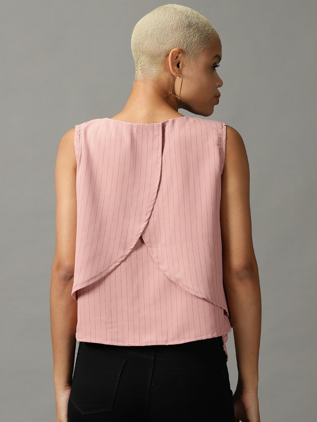 Women's Pink Striped Top