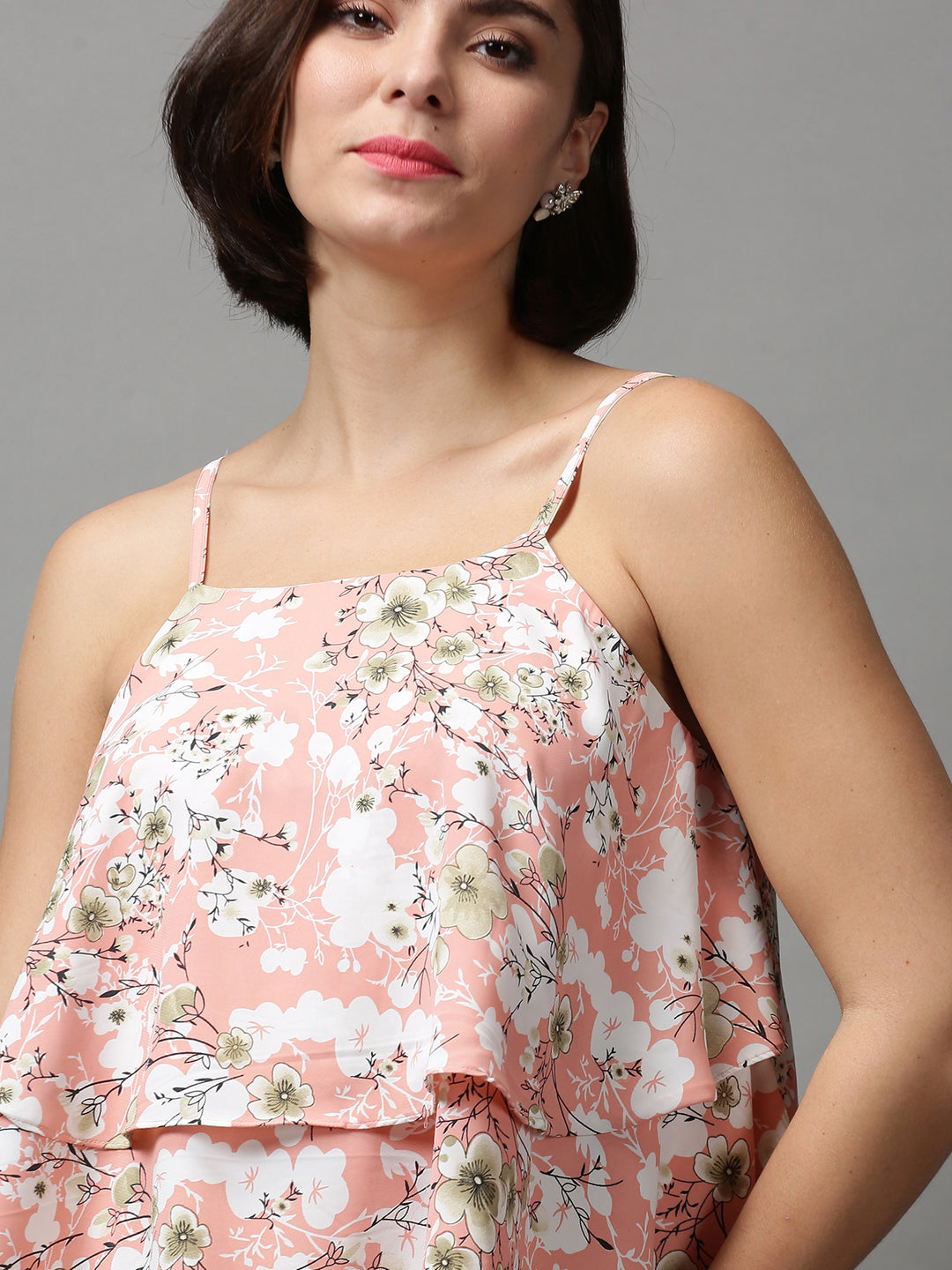 Women's Pink Printed Top