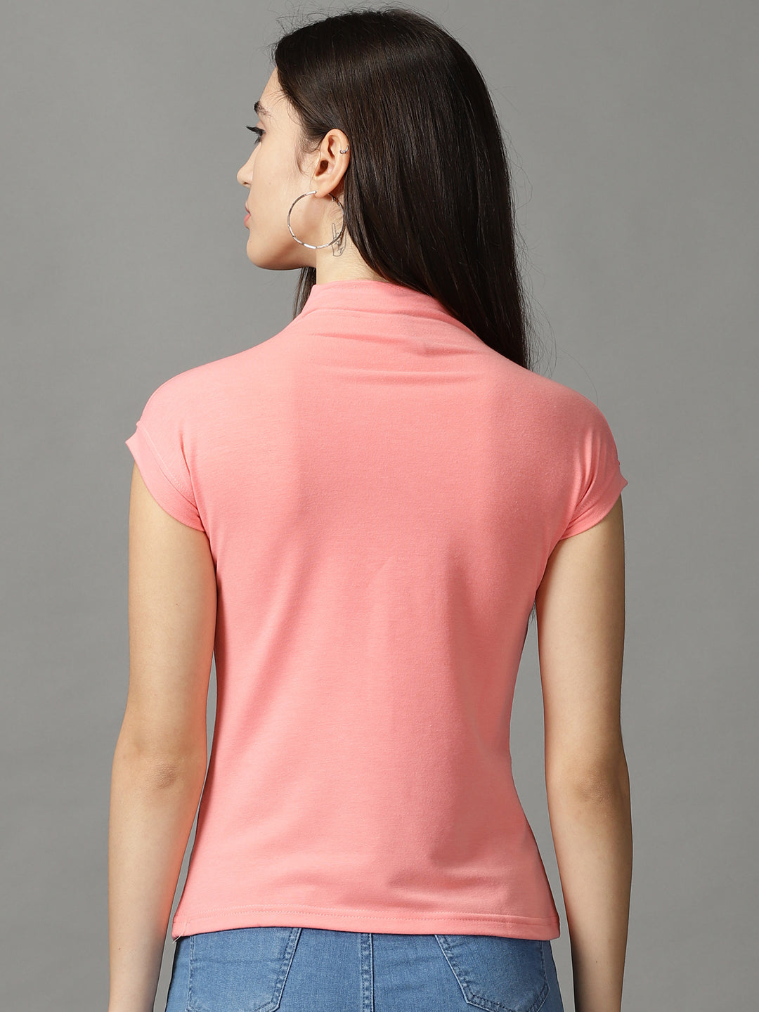 Women's Coral Extended Sleeves Top