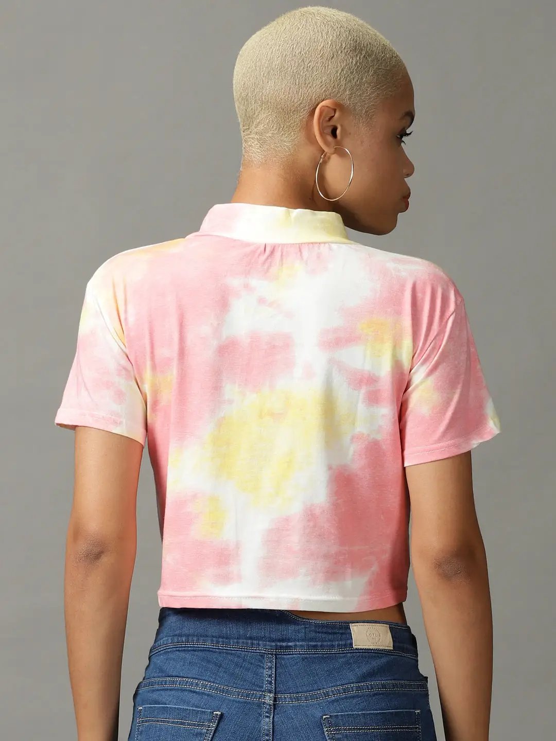 Women's Multi Tie Dye Crop Top