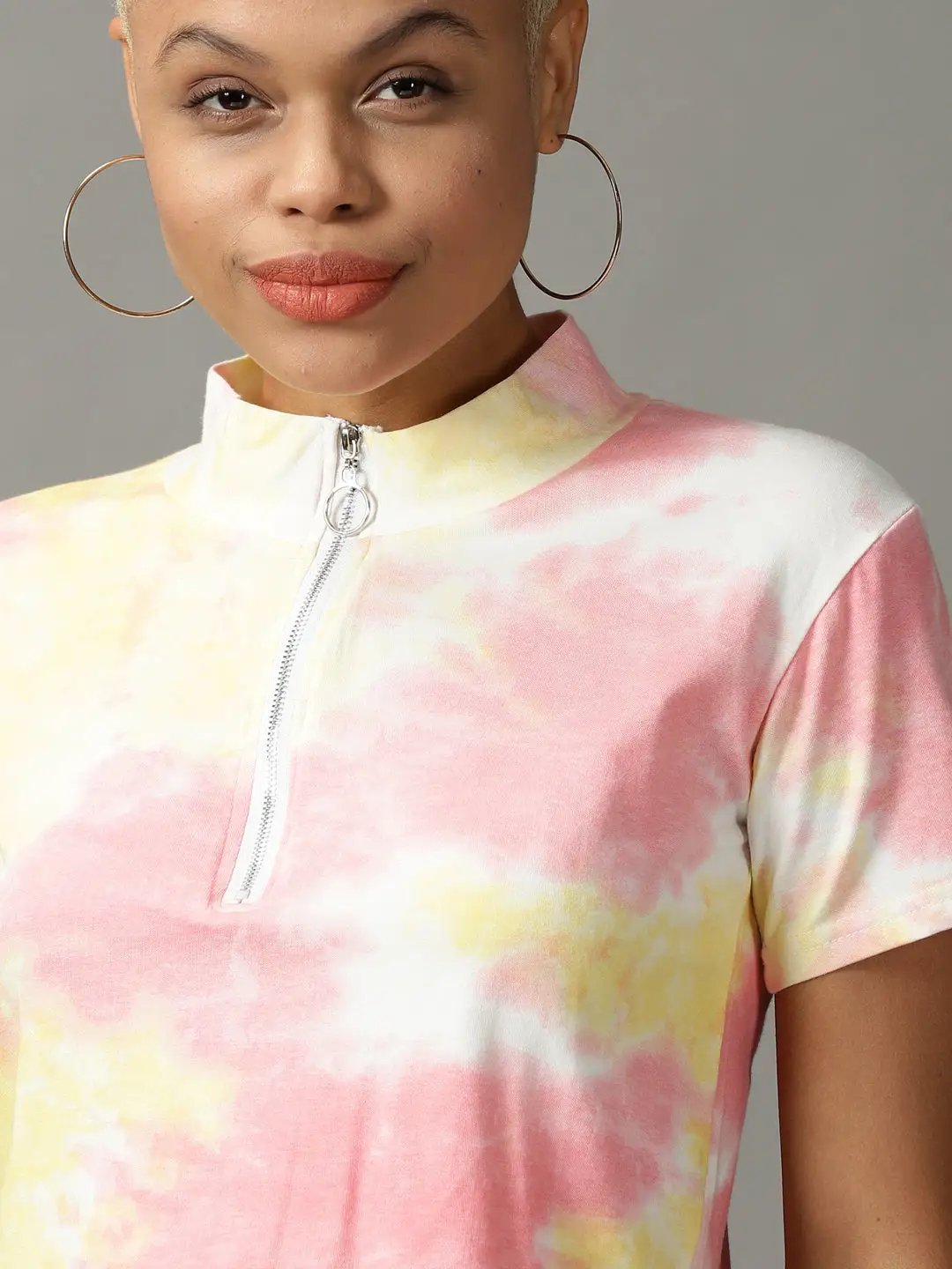 Women's Multi Tie Dye Crop Top
