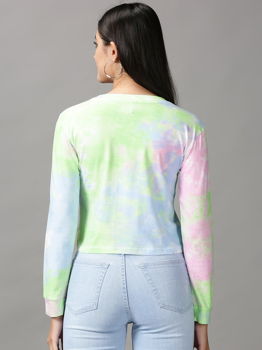 Women's Multi Tie Dye Crop Top