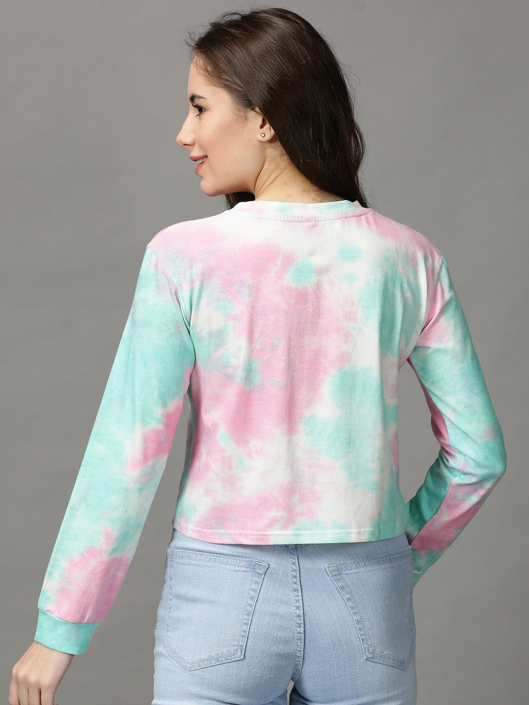 Women's Multi Tie Dye Crop Top