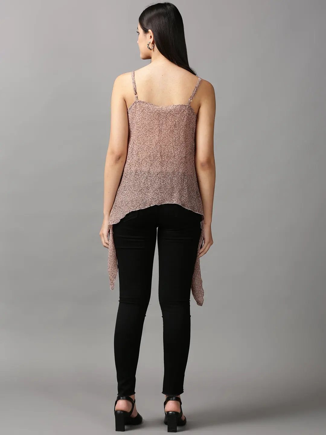 Women's Grey Printed Top