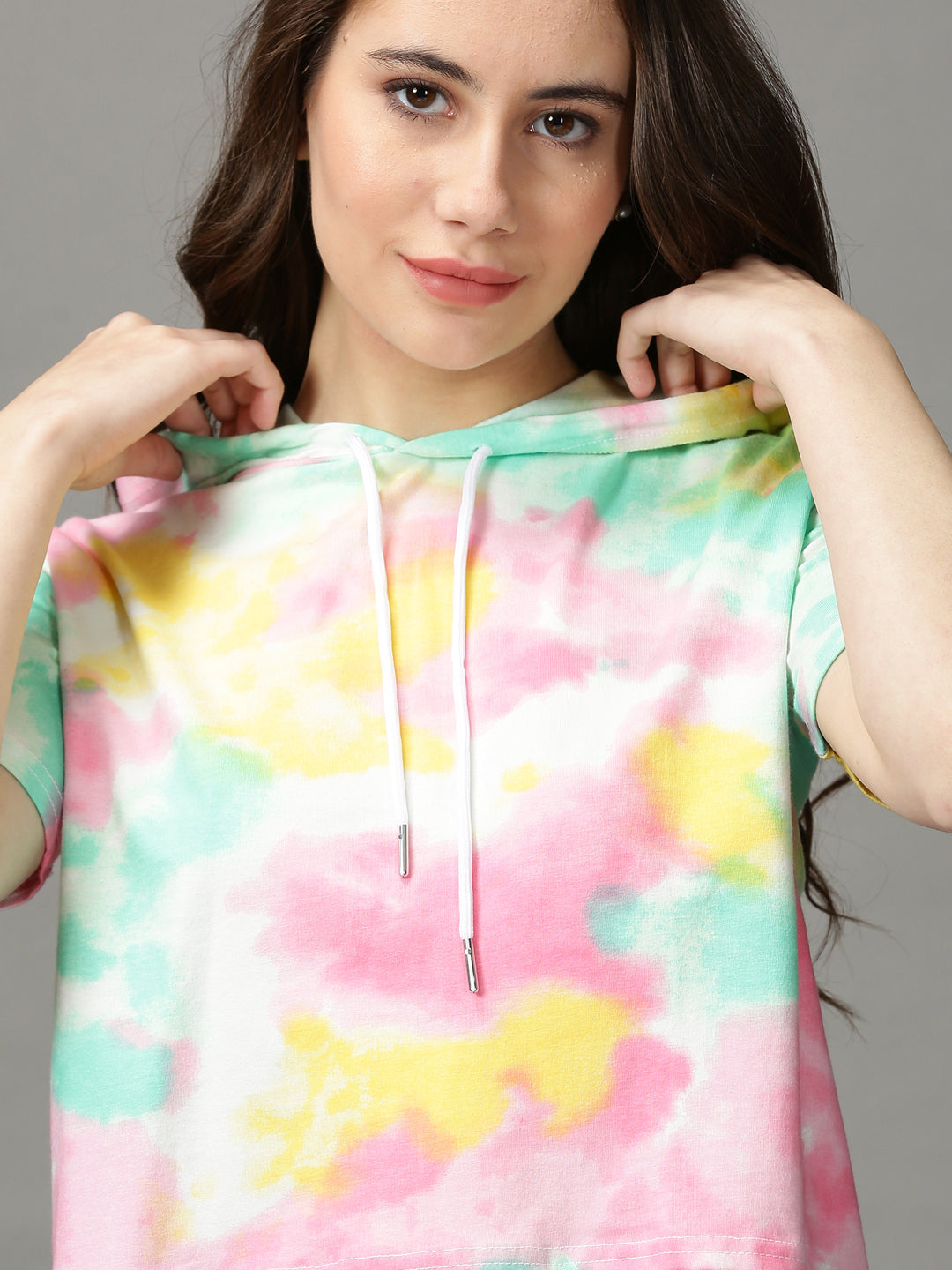 Women's Multi Tie Dye Crop Top