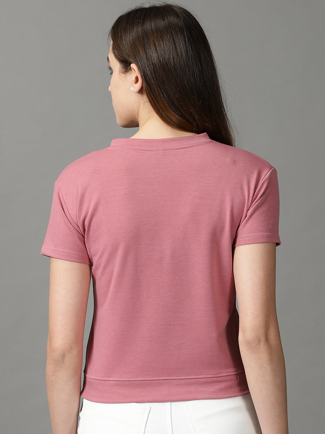 Women's Mauve Solid Top