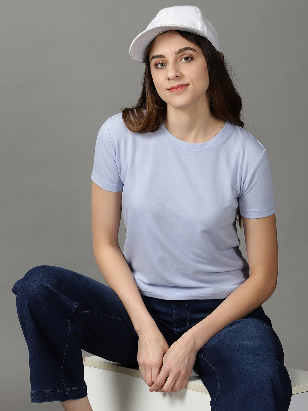 Women's Lavender Solid Top