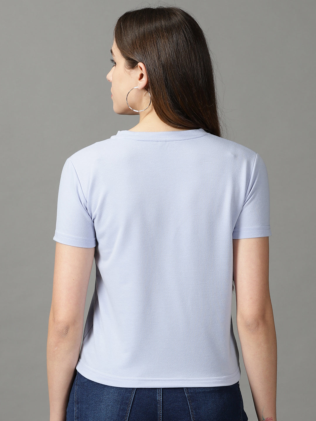 Women's Lavender Solid Top