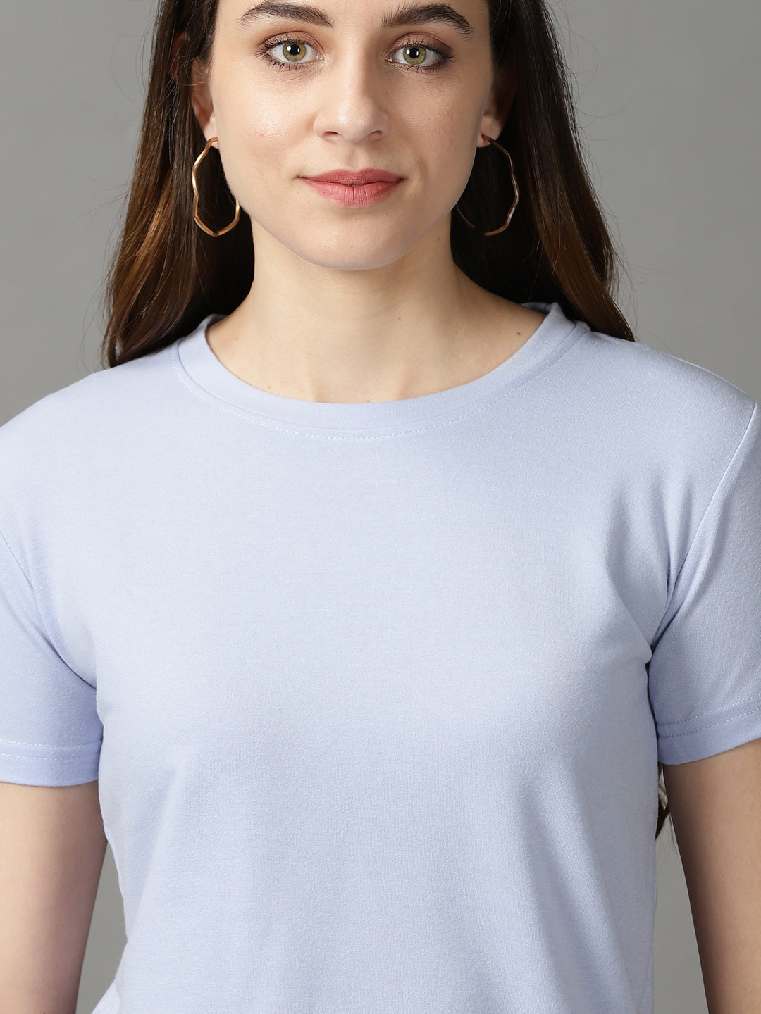 Women's Lavender Solid Top