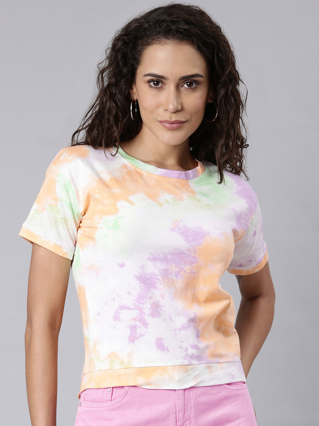 Women Multi Tie Dye Top