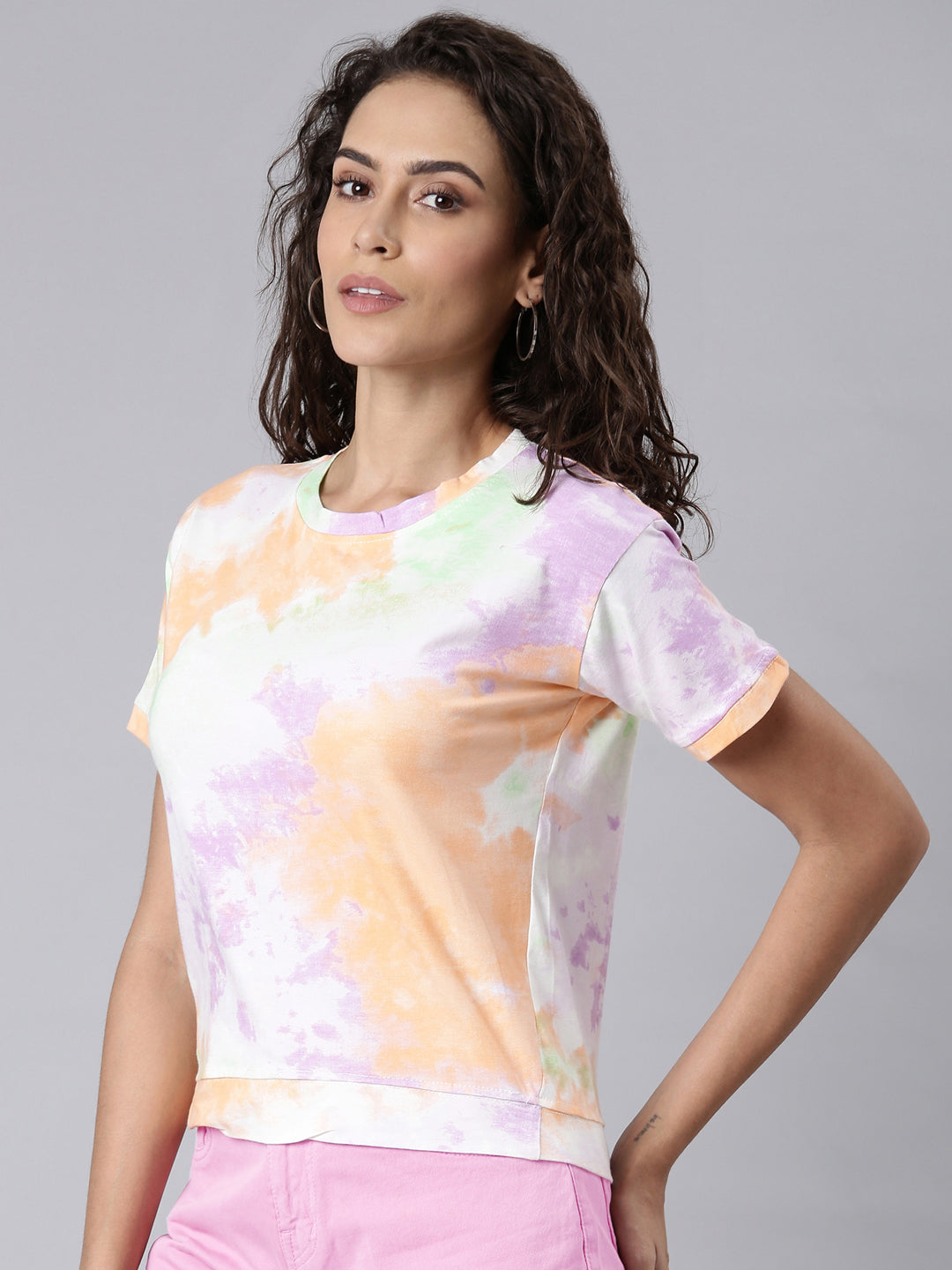 Women Multi Tie Dye Top