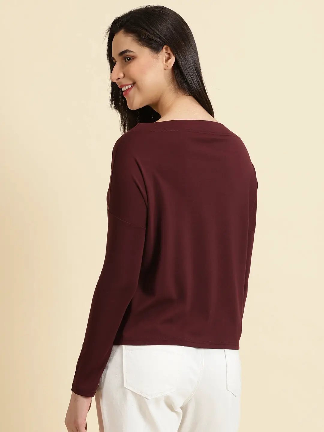 Women's Violet Solid Top