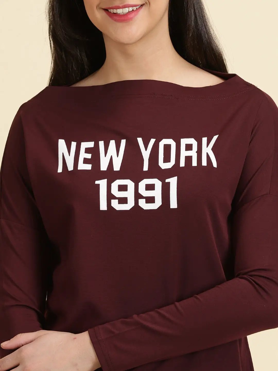 Women's Violet Solid Top