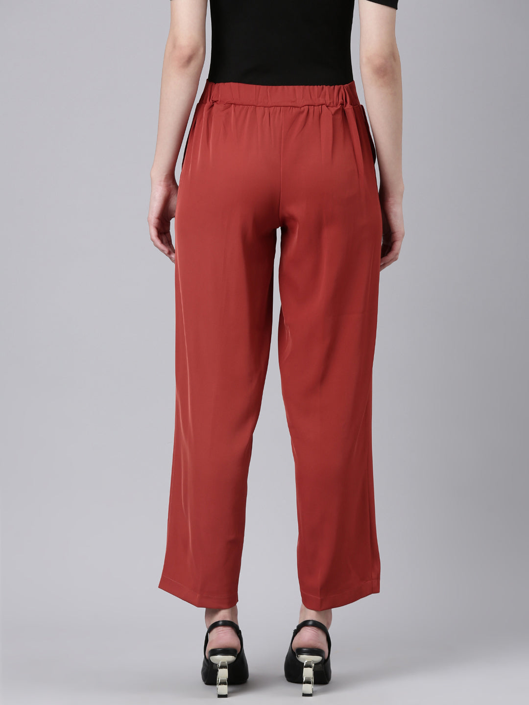 Women's Rust Straight Fit Regular Trousers