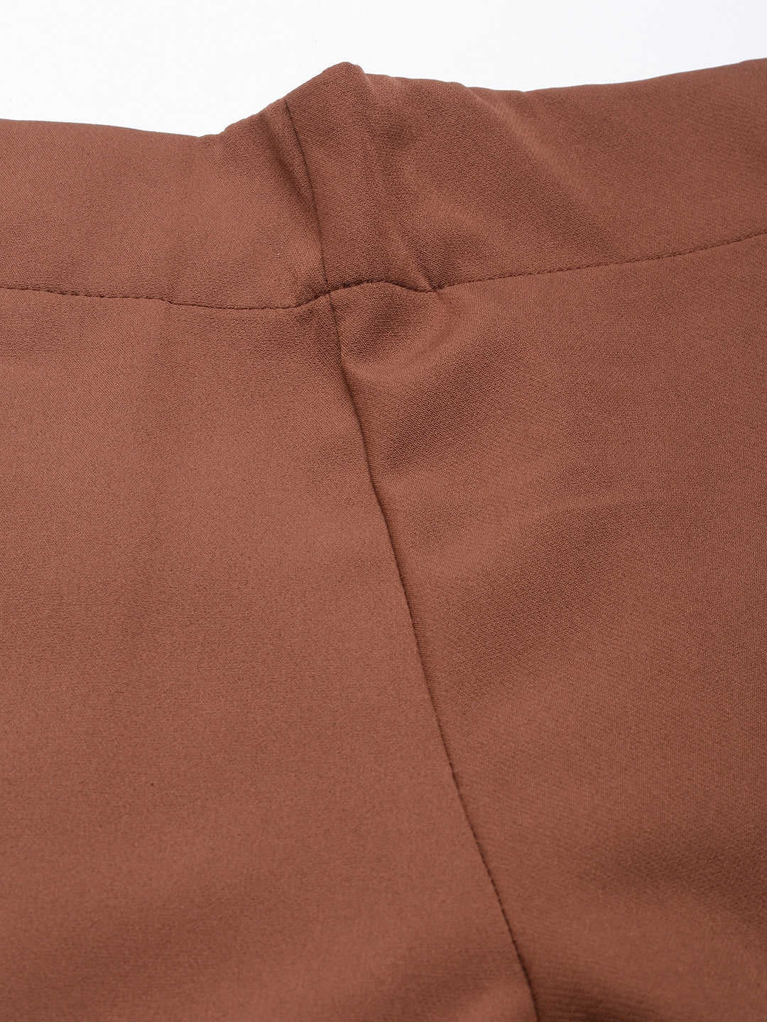 Women Solid Brown Formal Trousers