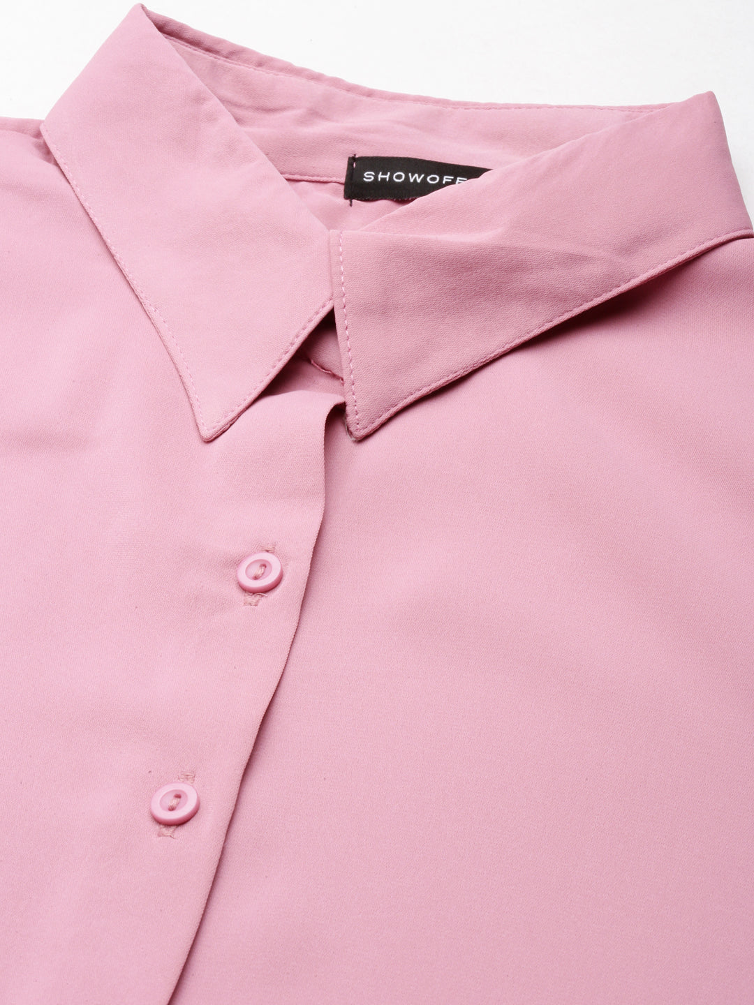 Women Pink Solid Shirt