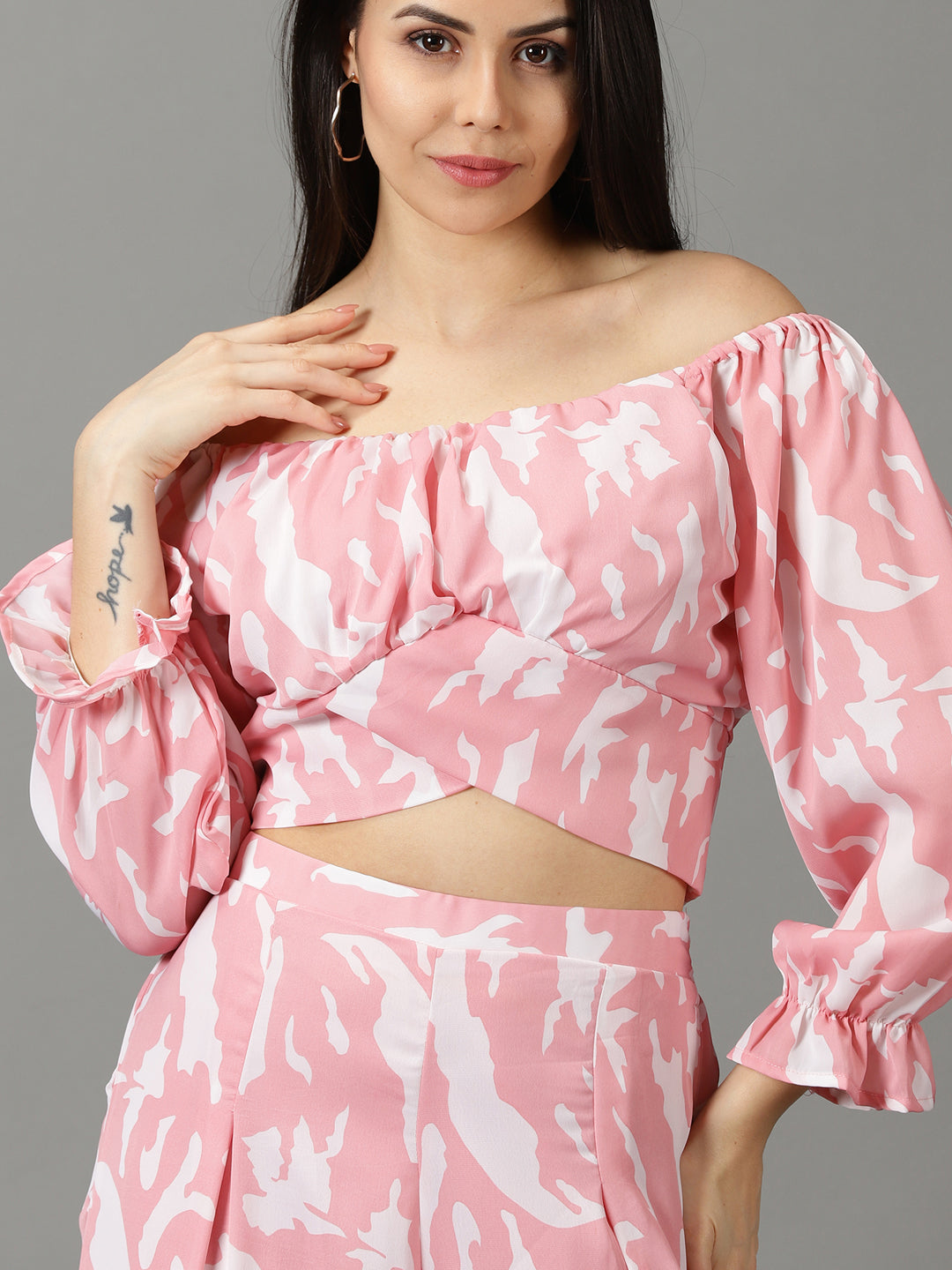 Women's Pink Printed Co-Ords