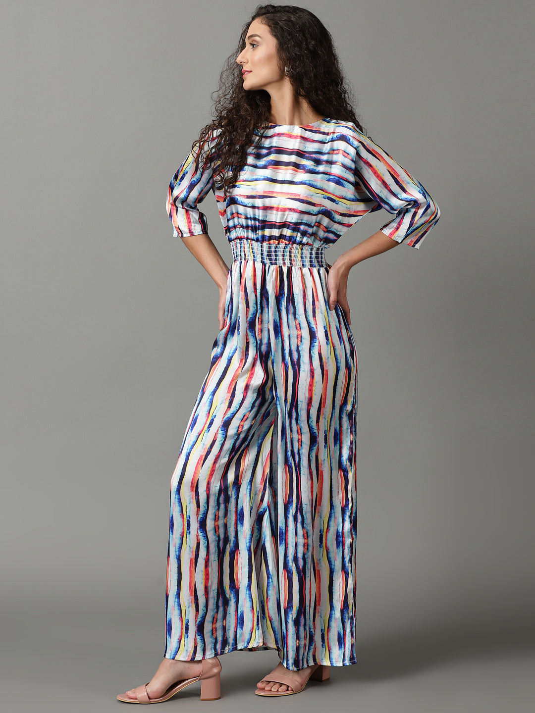 Women's Multi Striped Jumpsuit